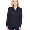 Women's CrownLux Performance® Plaited Long Sleeve Polo