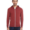 Unisex Triblend Full-Zip Lightweight Hooded Sweatshirt