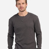 Men's Waffle Knit Long Sleeve T-Shirt