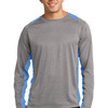 Long Sleeve Heather Colorblock Contender Tee