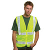 Unisex USA Made M2261L/SZ Class 2, Level 2 ANSI High Vis Mesh Safety Vest