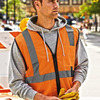 Unisex Single Pocket Zipper Mesh Class 2 Vest