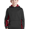 Youth Sport Wick ® CamoHex Fleece Colorblock Hooded Pullover