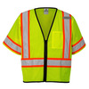 Unisex Class 3 Mesh Zippered Vest