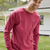 Unisex Garment-Dyed Long Sleeve T-Shirt With a Pocket