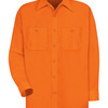 Men's Tall Enhanced Visibility Long Sleeve Work Shirt