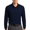 Long Sleeve Silk Touch Polo with Pocket