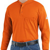Men's Long Sleeve Tagless Henley Shirt